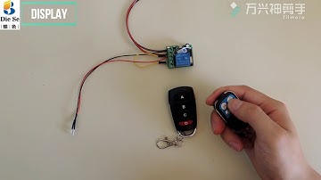 Copy 4 channels RF relay remote control display