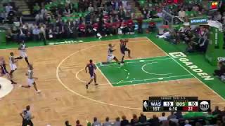 John Wall Sprints on the Fast Break and Throws down Vicious Slam