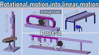 Part 2 | How to convert rotational motion into linear motion | Lemurian Designs