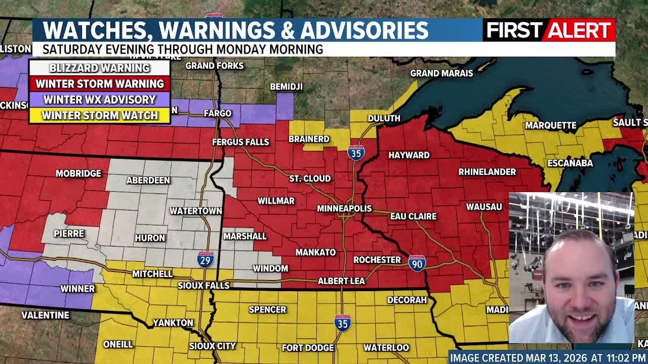 Winter storm moves in this weekend - YouTube