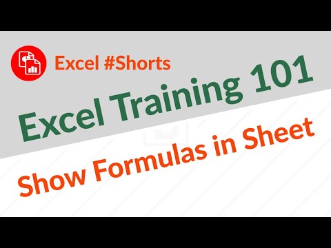 Show Formulas in