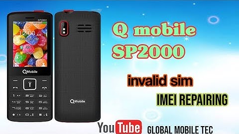 Q mobile sp2000 imei repairing | #invalid sim