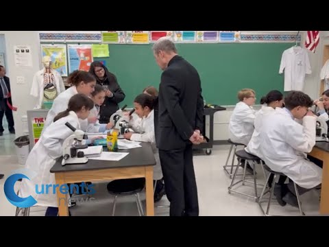 Bishop Robert Brennan Takes a Closer Look at St. Andrew Avellino Catholic Academy