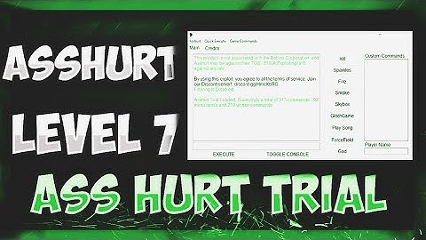 ✔️ NEW ROBLOX LEVEL 7 - ASSHURT TRIAL (WORKING) QUICK CMDS, NAZI CMDS & MORE ✔️