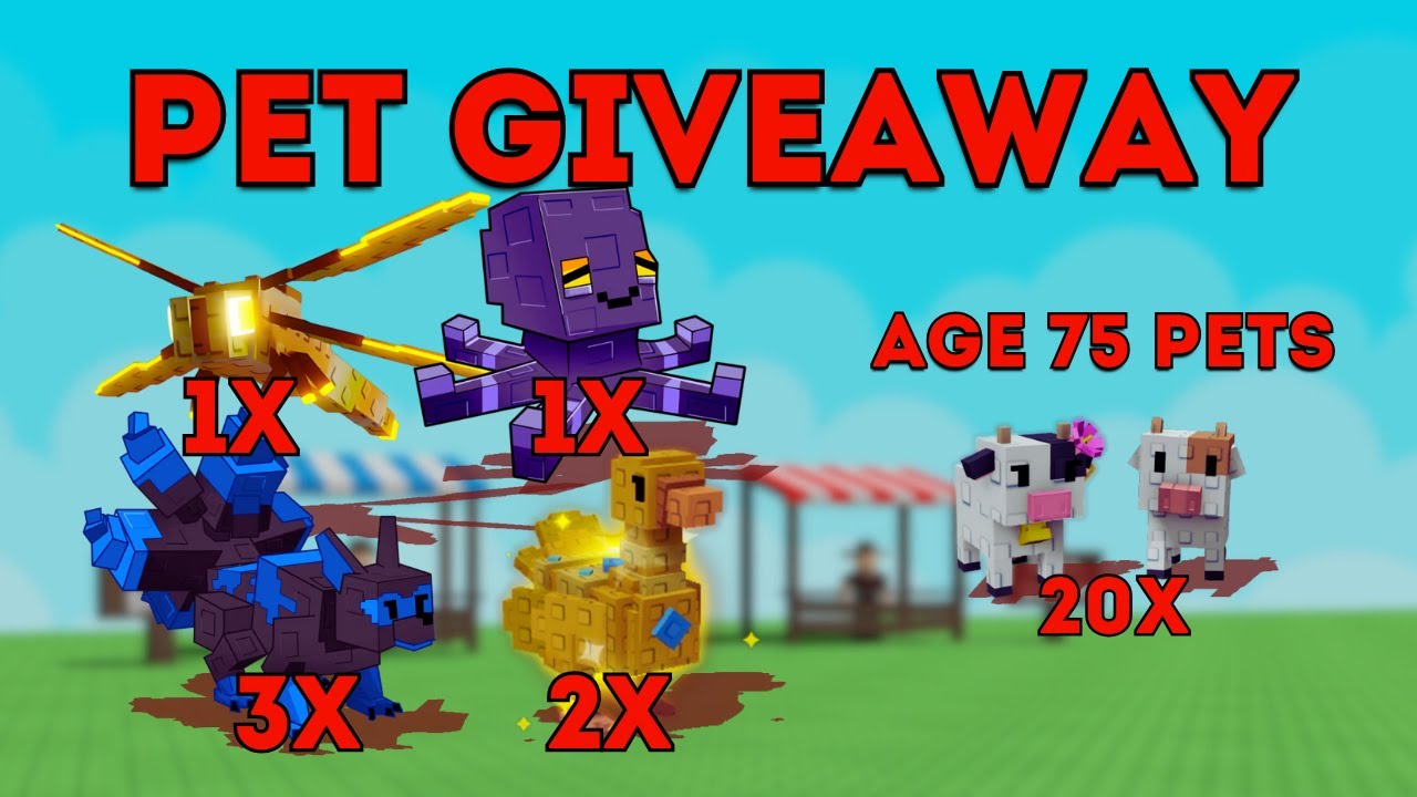 Weekly Pet Giveaway | Grow A Garden Live - YouTube
