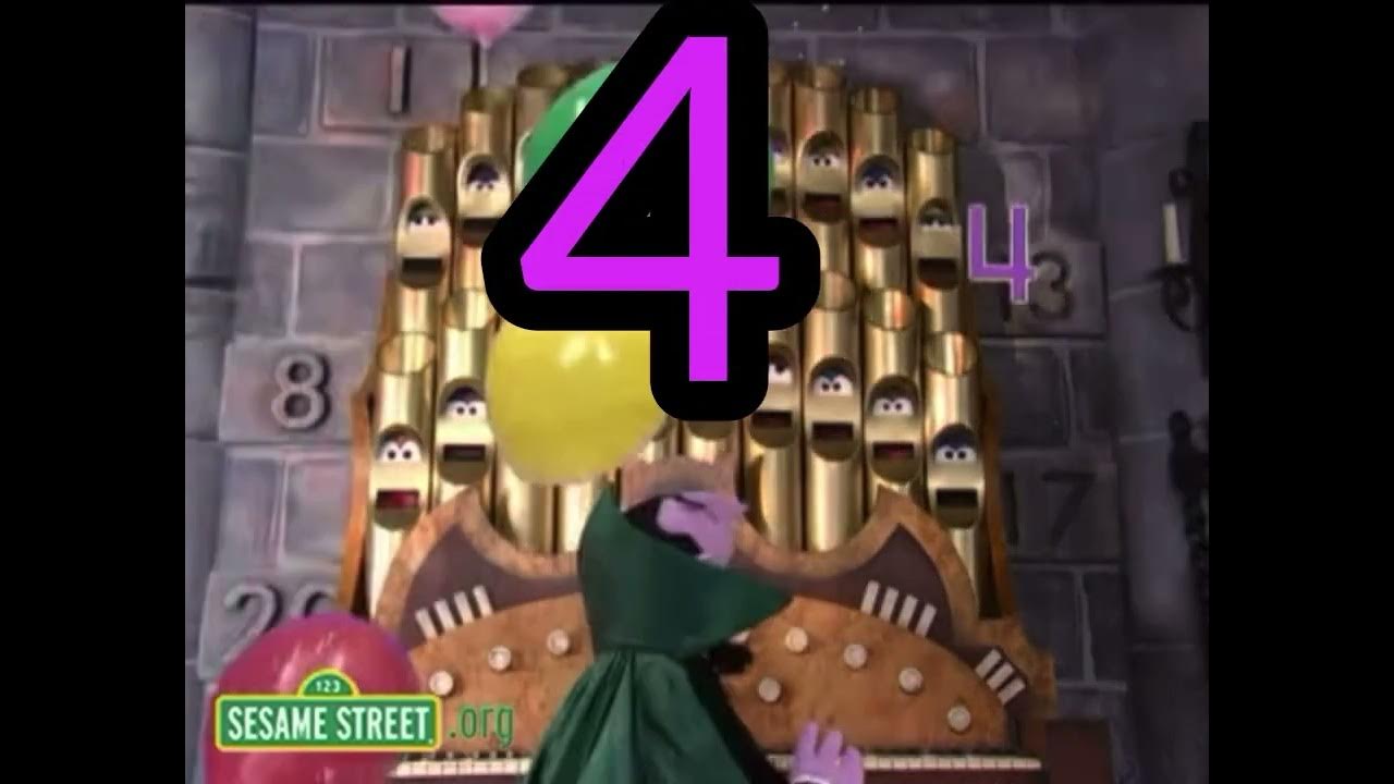 Sesame Street Number Of The Day 4 - YouTube
