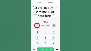 Airtel Ki sim Card me 1GB data free #free #intarnet #airtel #simcard #1gb #data #intarnet #free