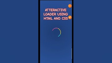 Atteractive loader using HTML  CSS | #shorts #loader #codebooster
