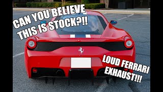 Ferrari 458 Speciale Exhaust Sound