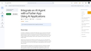 Qwiklabs | Integrate an AI Agent with a Flutter App Using AI Applications screenshot 3