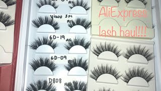 $3 mink/faux mink lashes!? Try-on haul - AliExpress review