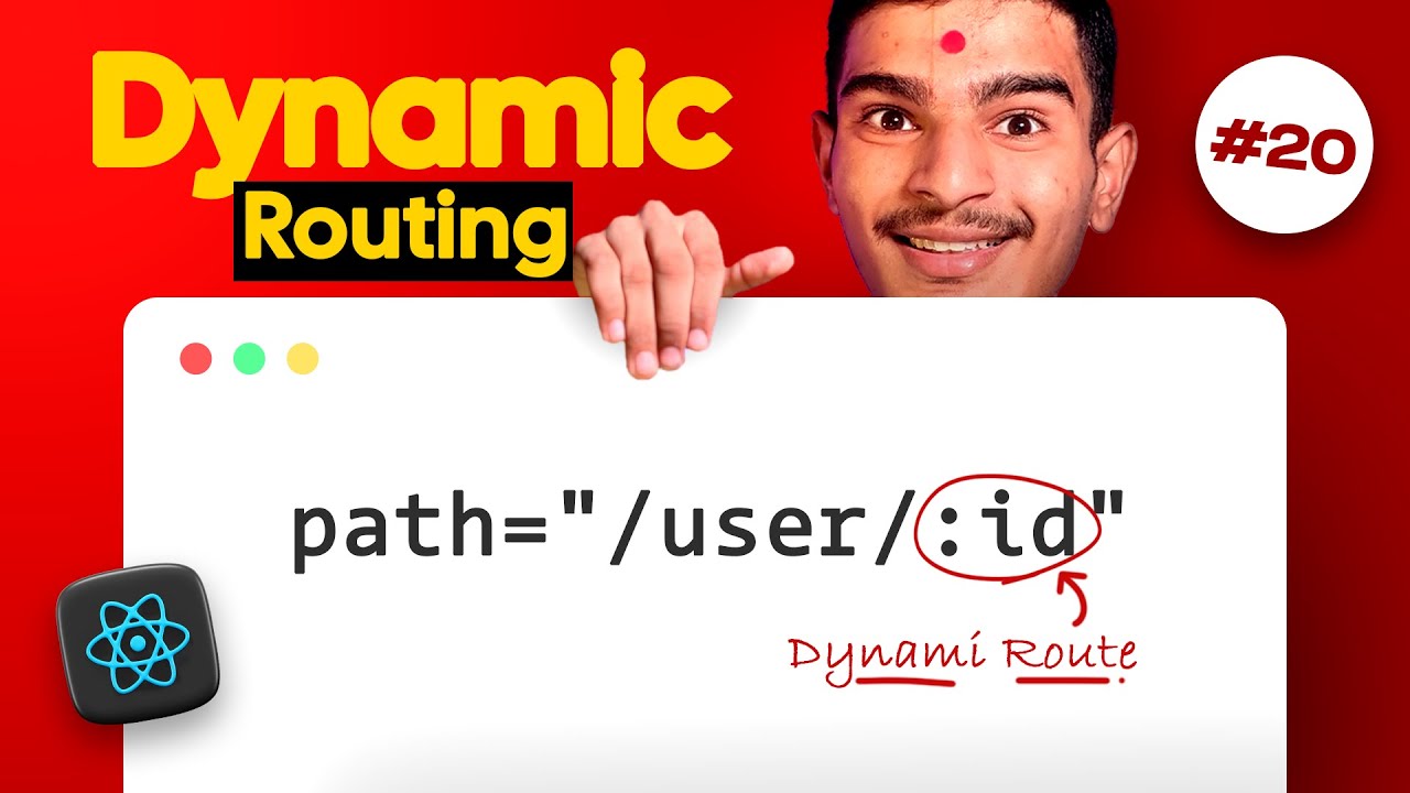 Dynamic Routing in React JS Explained in Hindi | React Router Params ...
