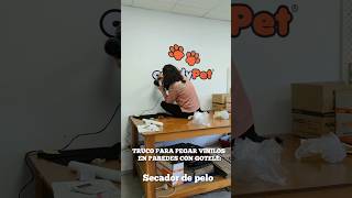 Truco para pegar vinilos en paredes con gotelé