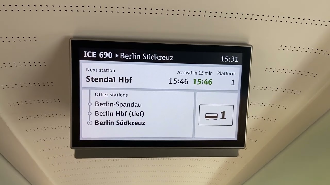 22.Juni 2026 Im ICE 690 Kurz Vor Stendal Auf der Fahrt Von Stuttgart HBF Nach Berlin Südkreuz 030 
