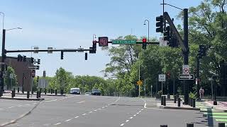 New Vertical Arrows at No Left Turn Intersection