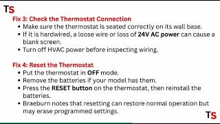 How to Fix Braeburn Thermostat Blank Screen – Power Loss, Batteries & Reset Fix