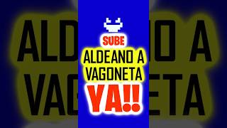 #datwinxd 🌮👽🍸como hacer que un aldeano se suba a una vagoneta en minecraft👽👌