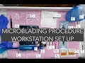 Microblading Procedure Workstation Setup