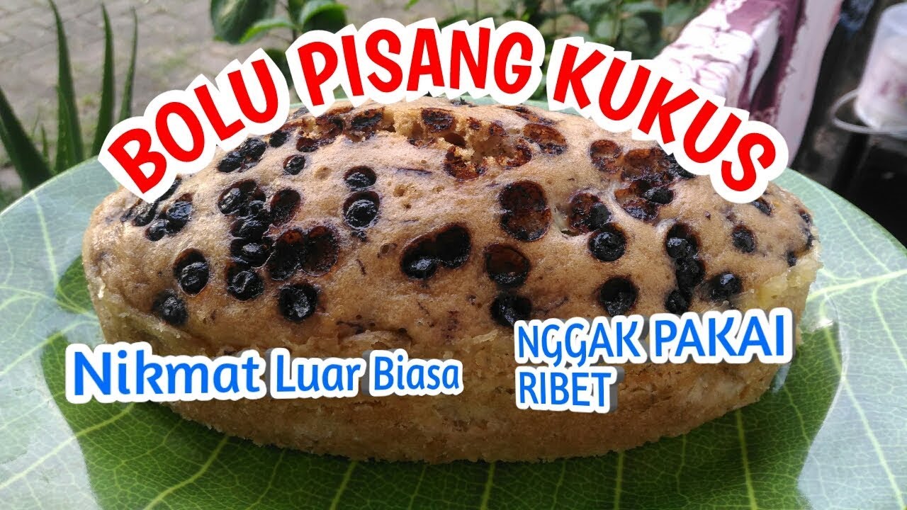 Resep Bolu Pisang Kukus No Mixer (2 telor) - YouTube