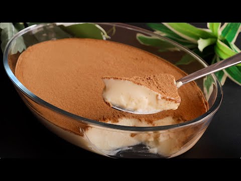 Incredible creamy dessert in 5 minutes, no oven! no condensed milk, no gelatin! melts in your mouth!