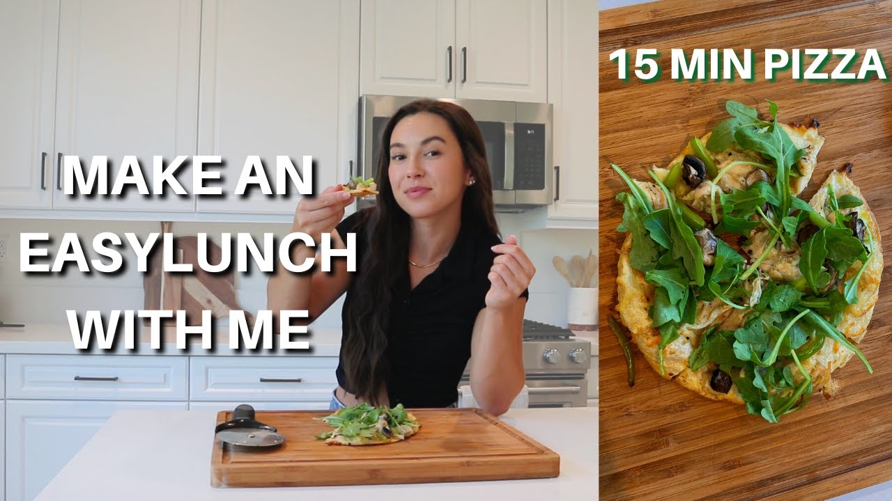 SIMPLE AND EASY LUNCH // Make a Flatbread Pizza With Me YouTube