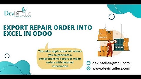 How To Export Repair Order into excel in Odoo #odoo18