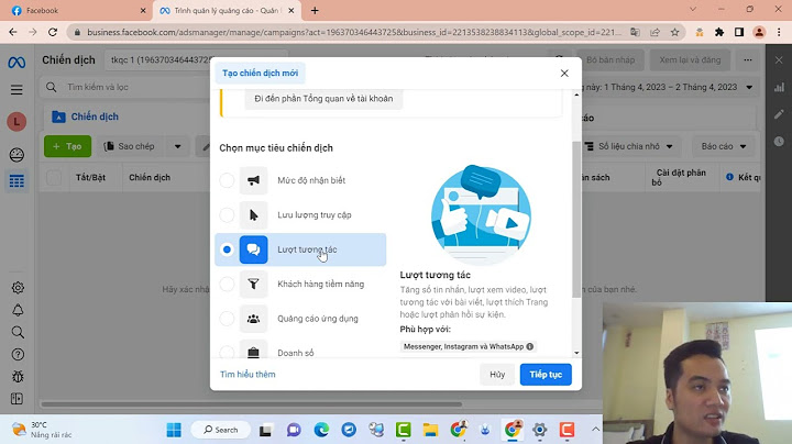 Hướng dẫn tạo chiến dịch quảng cáo facebook năm 2024
