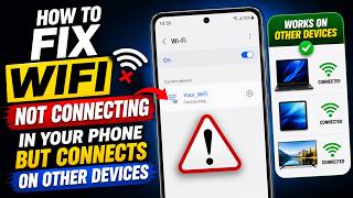 How to Fix WiFi Not Connecting in Your Phone But Connects on Other Devices