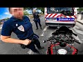 CONTRÔLÉ PAR UNE POLICIÈRE ADORABLE !! 😍👮🏻‍♀️ Paris à moto