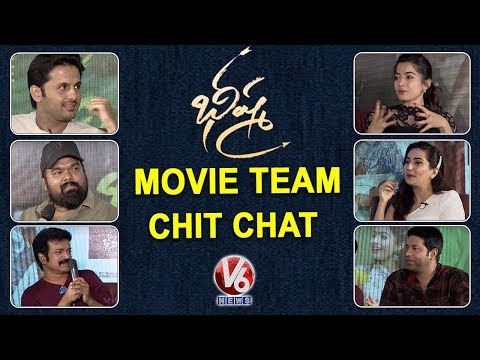 Special Chat Chat With Bheeshma Movie Team | Nithiin | Rashmika Mandanna | V6 News
