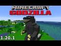Probé el MOD de GODZILLA en MINECRAFT y TODO SE SALIÓ DE CONTROL 😱💥