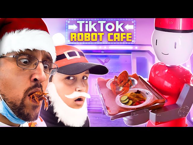 TIK TOK Robot Restaurant + Christmas Day Broke! Worst Holiday EVER! (FV Family Vlog) class=