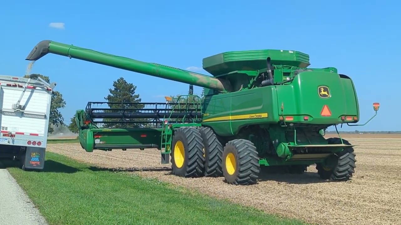 Triple John Deere Bean Action - Dual 9760 STS - 9770 STS - Harvest 2023 #harvestchaser