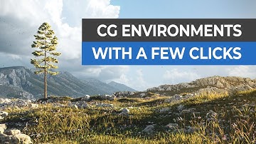 CG Environments in Blender using Addons (Scatter, Botaniq)