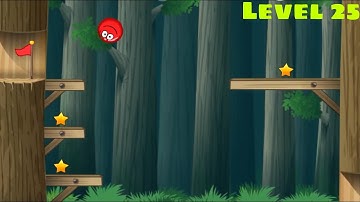 Red Ball 4 - Chapter 2 Deep Forest - Level 25 Walkthrough Gameplay