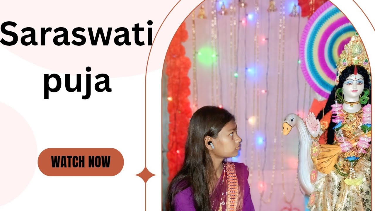 Saraswati ma ka puja first time hamara ghar ayi maa vlog video 