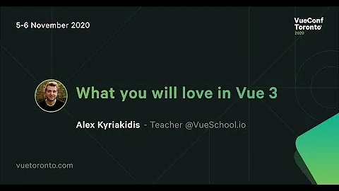 What you will love in Vue 3 - Alex Kyriakidis