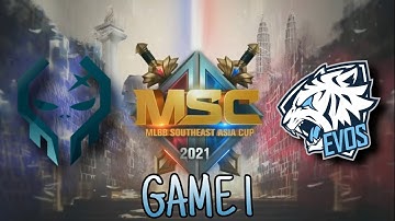 EXECRATION VS. EVOS LEGENDS GAME 1 | LOWER BRACKET FINALS | MSC 2021