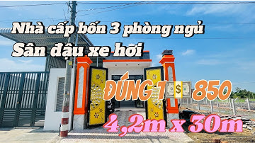 ✅ Mẫu nhà Cấp 4 rộng rãi 3 phòng ngủ | Cần Giuộc Long An | vị trí đẹp đường xe hơi 16 chỗ