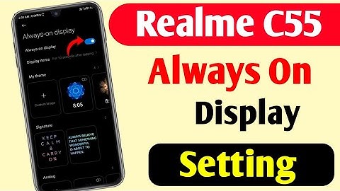 Realme C55 Me Always On Display Setting kaise On Kare How to Always On Display On Kare 2025 में