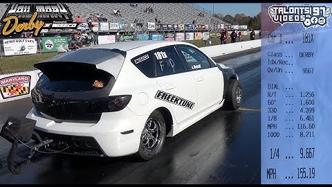 FREEK TUNE Resets The MAZDASPEED DISI RECORD - 9.66 155mph