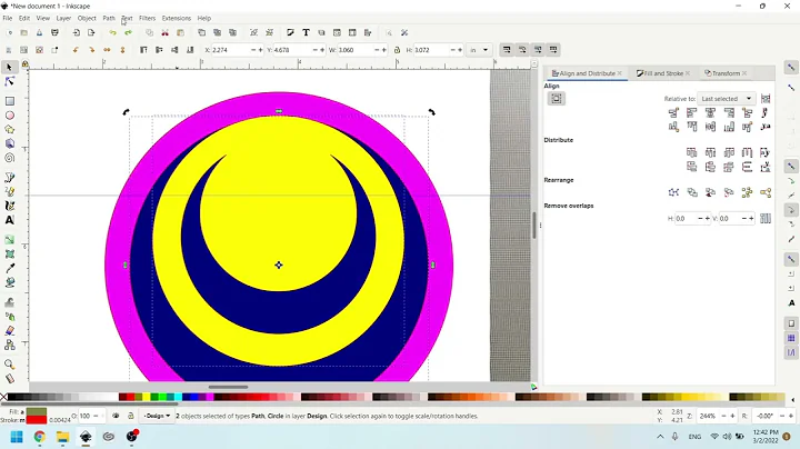 Attempting to Explain when to Use Union and Difference in Inkscape