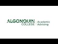 Academic advising at algonquin college