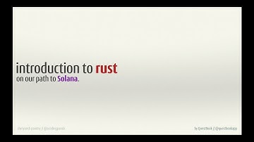 Quest 1: Introduction to Rust for Solana, Subquest 1: Introduction