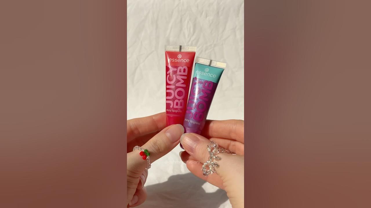 🎀Essence Juicy Bomb Shiny Lipgloss: 105 Bouncy Bubblegum, 104 Poppin' Pomegranate #makeup #beauty 🎀Essence Juicy Bomb Shiny Lipgloss: 105 Bouncy Bubblegum, 104 Poppin' Pomegranate #makeup #beauty