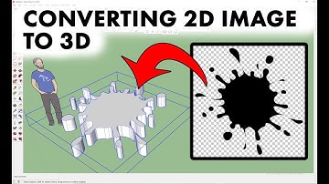 How to converting 2D image to 3D! :) #SketchUp tutorial