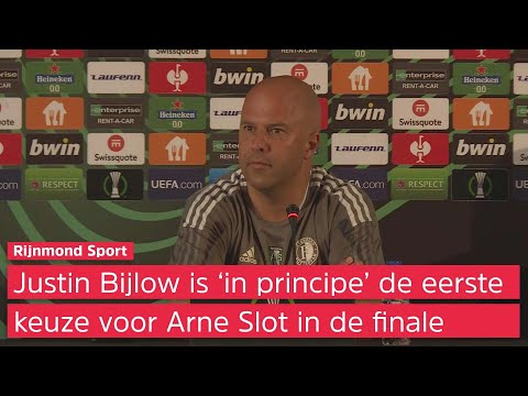 Arne Slot: ?Justin Bijlow is in principe mijn EERSTE keeper in de FINALE van Feyenoord?