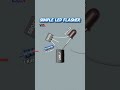Simple LED Flasher Circuit... Diy Electronics Project #ledflasher #ledflashers #diyelectronics