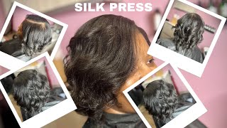 3 For 3 | Silk Press w/ Waves on Kinky Natural Hair