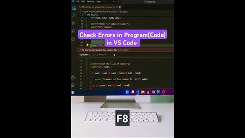 How to check for errors in your program(code) in VS Code! #shorts